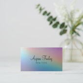 Imitate Pealshimmer Moderne Visitenkarte (Stehend Vorderseite)
