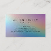 Imitate Pealshimmer Moderne Visitenkarte (Rückseite)