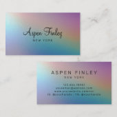 Imitate Pealshimmer Moderne Visitenkarte (Vorne/Hinten)