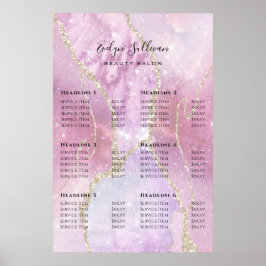 Imitate Pearlescent Effect Price List Poster