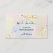 Imitate Perlescent Opal-Visitenkarte Visitenkarte (Rückseite)