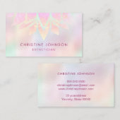 Imitate Perlmuttfarben in Pastellfarben Visitenkarte (Vorne/Hinten)