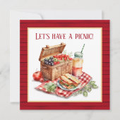 Imitate Picknick-Liebhaber Einladung (Vorderseite)