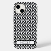 Imitate "pied-de-poule" Hunde Personalisiert 1 iPC Case-Mate iPhone Hülle (Rückseite)