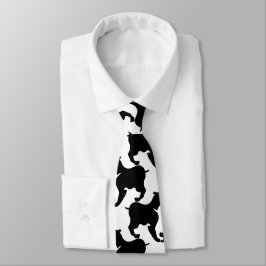 Imitate pied-de-poule mit L Dogs Fashion Krawatte 