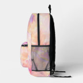 Imitate Pink Fire Opal Texture Girls Bedruckter Rucksack (Rechts)