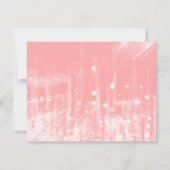 Imitate Pink Glittering Fab Confetti Glitzern Dots Einladung (Rückseite)