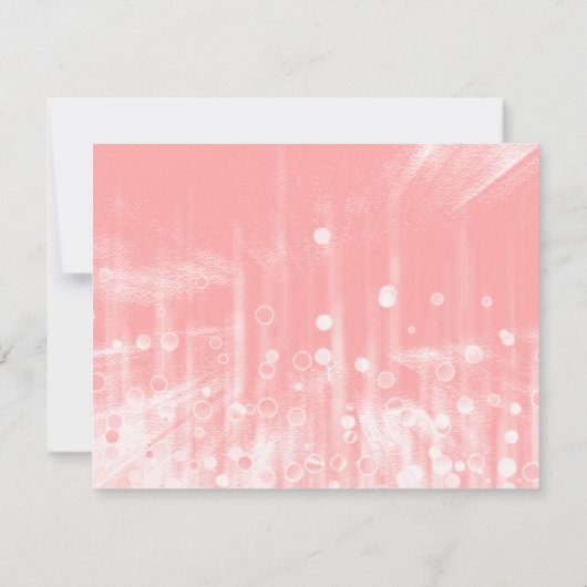 Imitate Pink Glittering Fab Confetti Glitzern Dots Einladung (Rückseite)