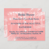 Imitate Pink Glittering Fab Confetti Glitzern Dots Einladung (Vorne/Hinten)