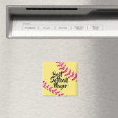 Imitate Pink Glitzer Softball Sticks Magnet (In Situ (Geschirrspüler))