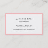 Imitate Pink & Gold Glitzer Ombre Visitenkarte (Rückseite)