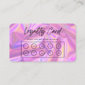 Imitate Pink Holographic Custom Loyalty Card Visitenkarte (Vorderseite)