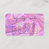 Imitate Pink Holographic Custom Loyalty Card Visitenkarte (Vorderseite)