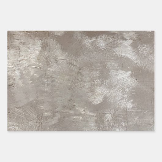 Imitate Pinsel aus Aluminium Geschenkpapier Set (Vorderseite)