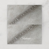 Imitate Platzkarte Fur und Diamant Edelsteine (Außenseite Aufgefaltet)