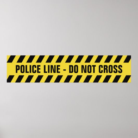 Imitate Police Line benutzerdefiniertes Textposter Poster (Vorne)