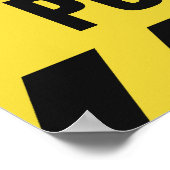 Imitate Police Line benutzerdefiniertes Textposter Poster (Ecke)
