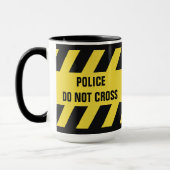 Imitate Polizeilinie benutzerdefinierte Tasse (Links)