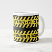 Imitate Polizeilinie benutzerdefinierte Tasse (Vorderseite Rechts)