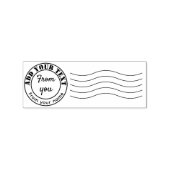 Imitate Postmark-Briefmarke Den Text Ihren Namen b Gummistempel (Stempel)