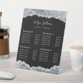 Imitate Preisliste für Silver Glitzer Sequel Sockelschild (In SItu)