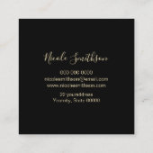 IMITATE QUADRATISCHE VISITENKARTE (Rückseite)