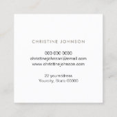 Imitate Quadratische Visitenkarte (Rückseite)