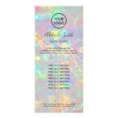 Imitate rackkartenverkleidete Optik Werbekarte (Vorne)