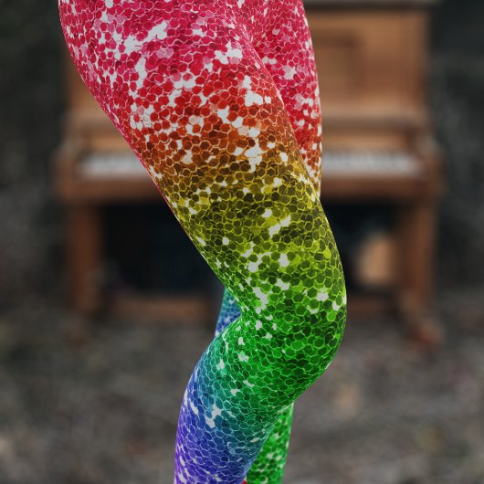 Imitate Rainbow Glitzer Festival Moon and Stars Leggings