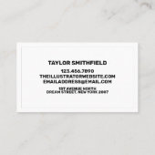 Imitate Rainbow Holographic Business Card Visitenkarte (Rückseite)