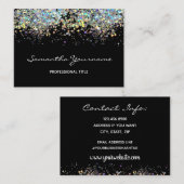 Imitate Rainbow Metalitic Glitzer Visitenkarte (Vorne/Hinten)