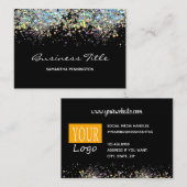 Imitate Rainbow Metalitischer Glitzer mit Logo Visitenkarte (Vorne/Hinten)
