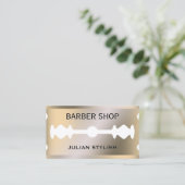 Imitate Rasierklinge Gold Metallkarte Visitenkarte (Stehend Vorderseite)