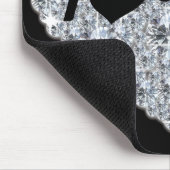 Imitate Rautenmaus "i Liebe bling" Mousepad (Ecke)