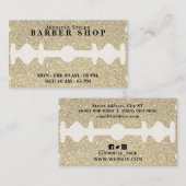 Imitate razor golden Glitzer Textur Visitenkarte (Vorne/Hinten)