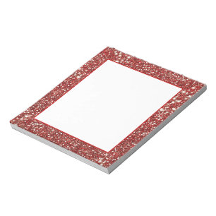 Imitate Red Glitzer Texture Look-like Design Notizblock