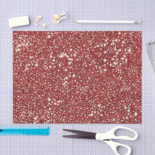 Imitate Red Glitzer Texture Look-like Design Seidenpapier (Handwerk)