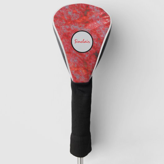 Imitate Red Marble Golf Headcover (Vorderseite)