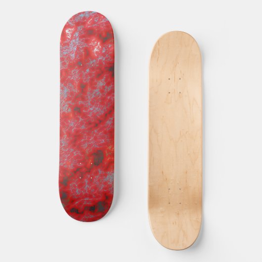 Imitate Red Marble Skateboard (Vorderseite)