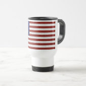 Imitate Red White Blue Leather USA Flag Reisebecher (VorderseiteRechts)