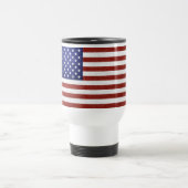 Imitate Red White Blue Leather USA Flag Reisebecher (Mittel)
