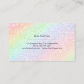 IMITATE Regenbogen Glitzer Nägel und Skinusionskri Visitenkarte (Rückseite)