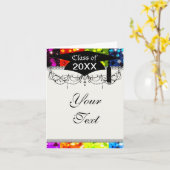 Imitate Regenbogenfunkel Glitzer Abschluss Karte (Gelbe Blume)