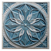 Imitate Relief Floral marokkanischen Tile Wohngest Fliese (Vorderseite)