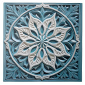 Imitate Relief Floral marokkanischen Tile Wohngest Fliese (Vorderseite)