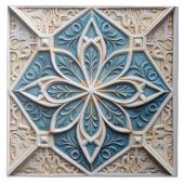 Imitate Relief Floral marokkanischen Tile Wohngest Fliese (Vorderseite)