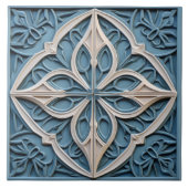 Imitate Relief Floral marokkanischen Tile Wohngest Fliese (Vorderseite)