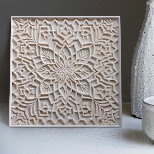 Imitate Relief Floral marokkanischen Tile Wohngest Fliese