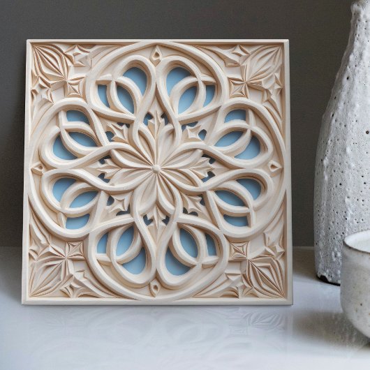 Imitate Relief Floral marokkanischen Tile Wohngest Fliese