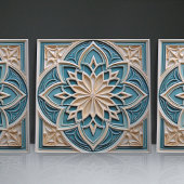 Imitate Relief Floral marokkanischen Tile Wohngest Fliese